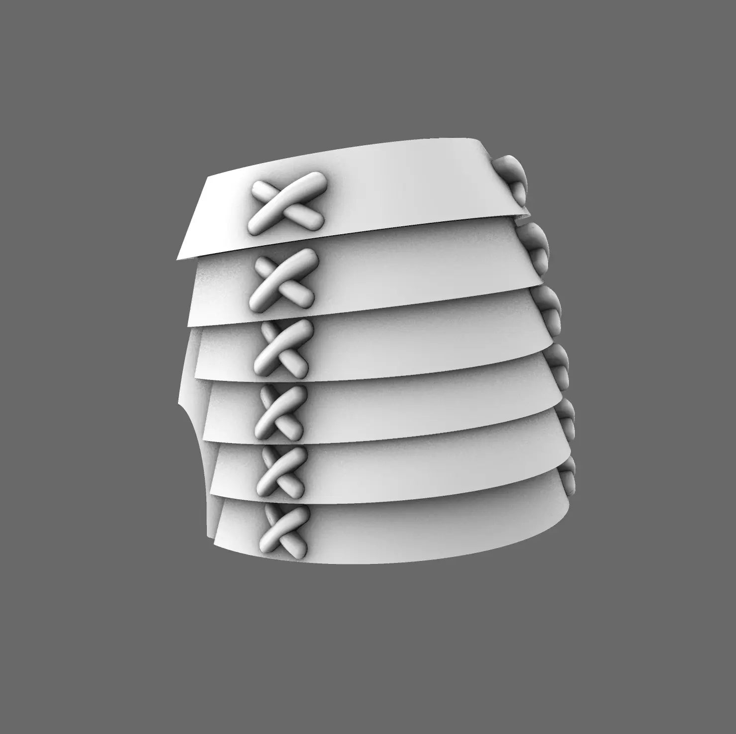 Cyber Samurai V7 Bushi Shoulder Pads Type C BW Terrain & Forge