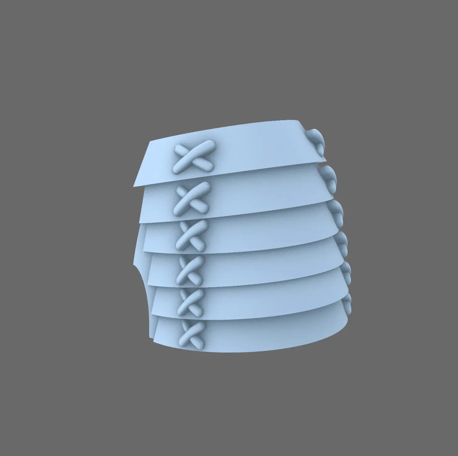 Cyber Samurai V7 Bushi Shoulder Pads Type C BW Terrain & Forge