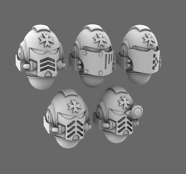 Space Templar V10 Primus Knight Style Helmets