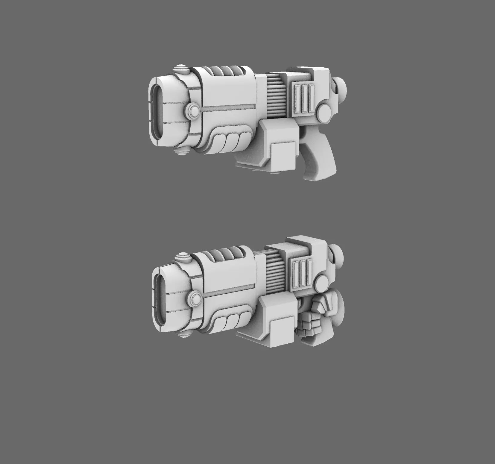 Space Knights Death Ray Pistols BW Terrain & Forge