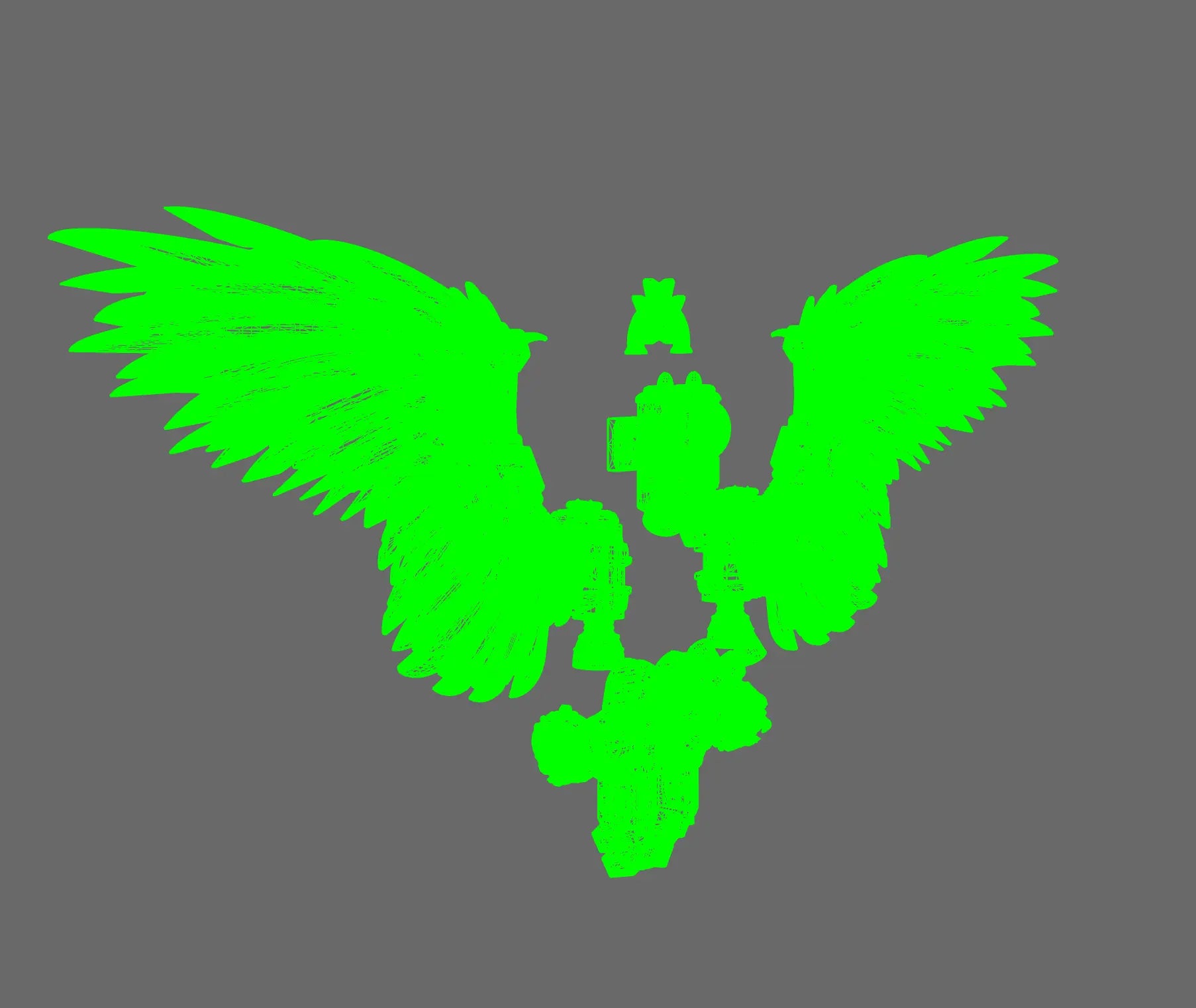 Galactic Lions V7 Winged Lion Jetpack BW Terrain & Forge