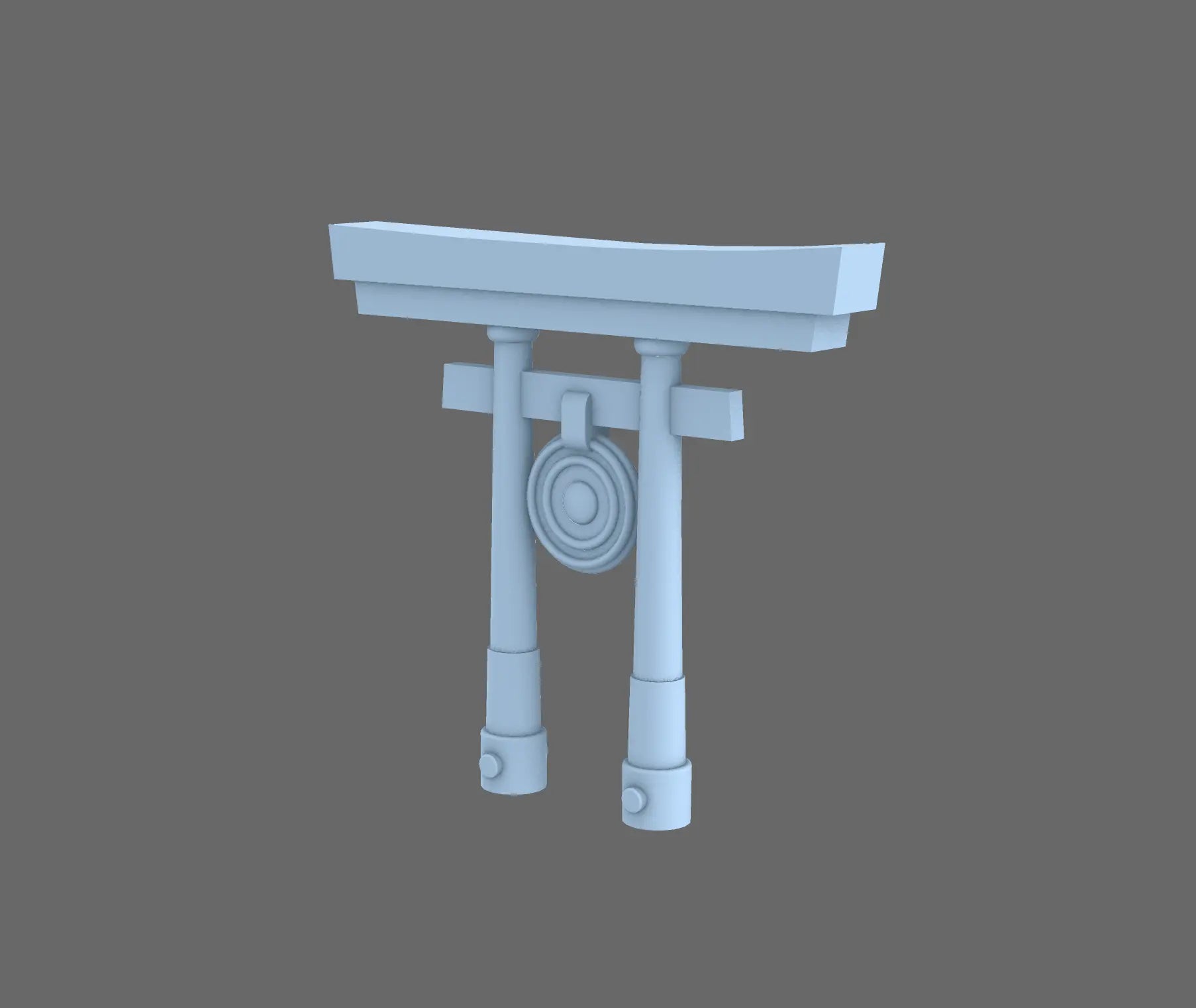 Cyber Samurai Back Pack Addon Shinto Arch B BW Terrain & Forge