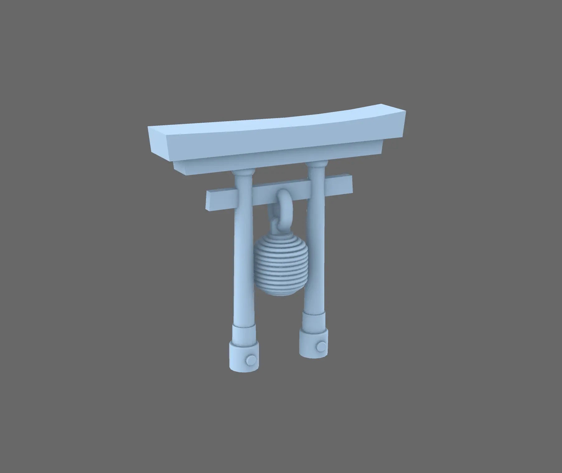 Cyber Samurai Back Pack Addon Shinto Arch C BW Terrain & Forge