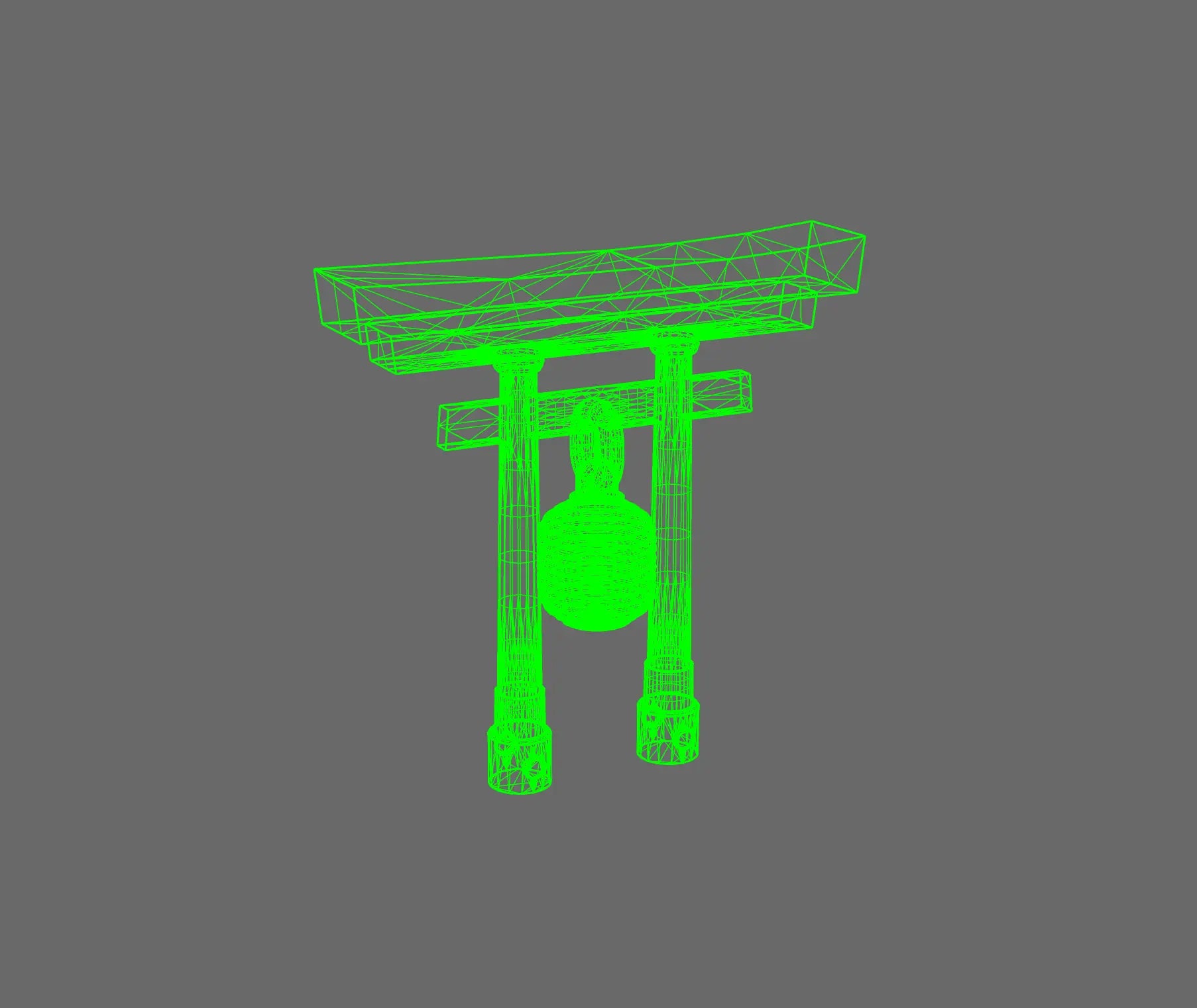 Cyber Samurai Back Pack Addon Shinto Arch C BW Terrain & Forge