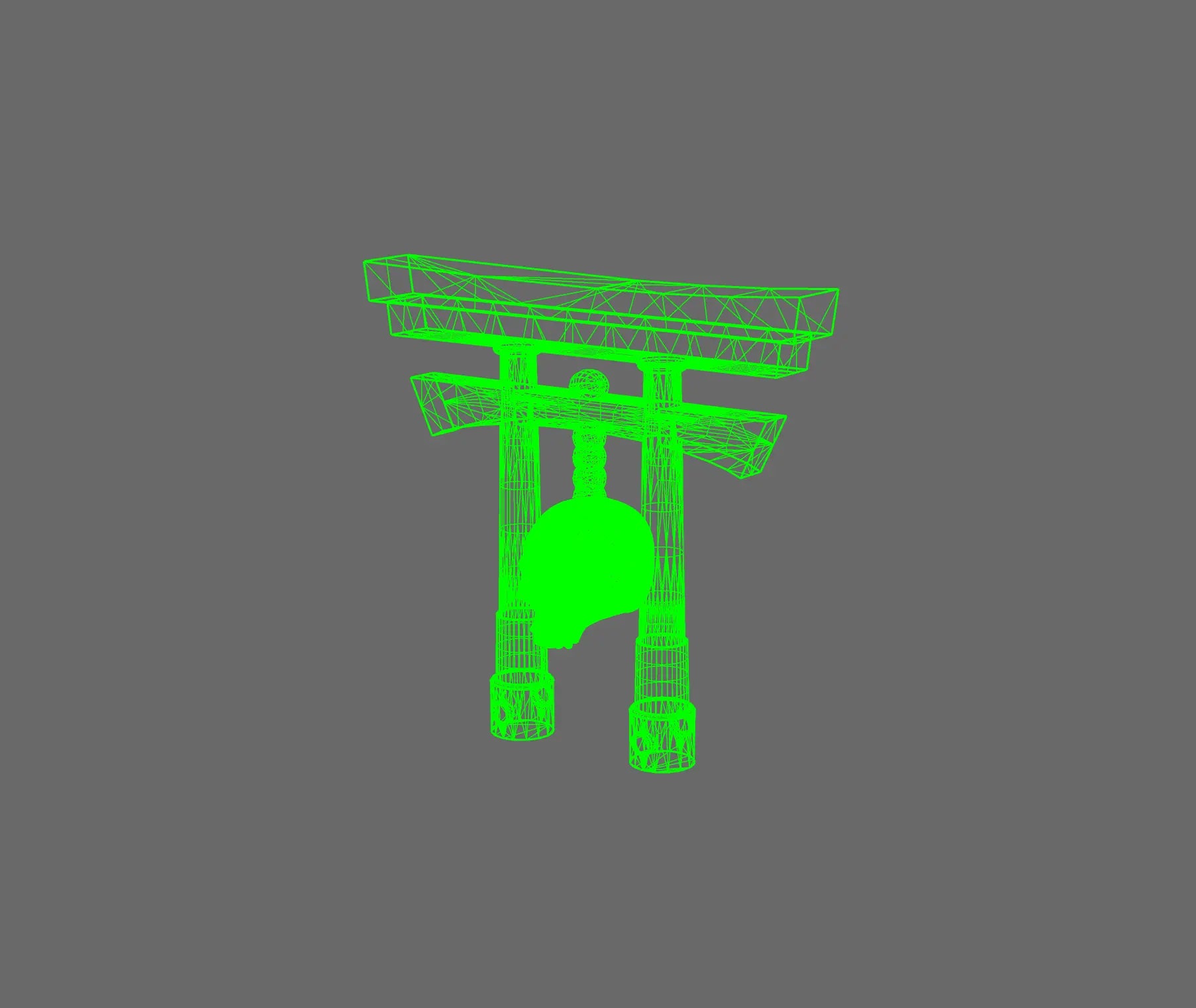 Cyber Samurai Back Pack Addon Shinto Arch D BW Terrain & Forge