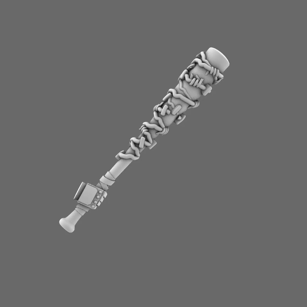 Space Knights Negan Style Bat BW Terrain & Forge