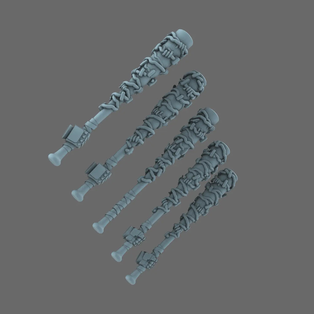 Space Knights Negan Style Bat BW Terrain & Forge