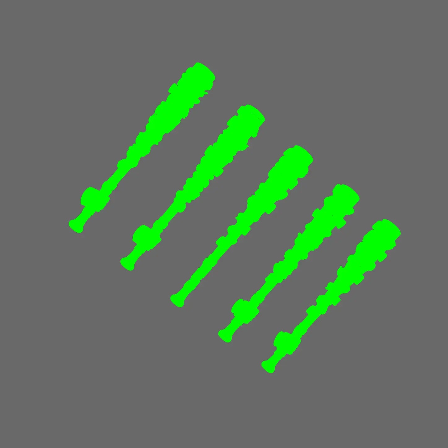 Space Knights Negan Style Bat BW Terrain & Forge