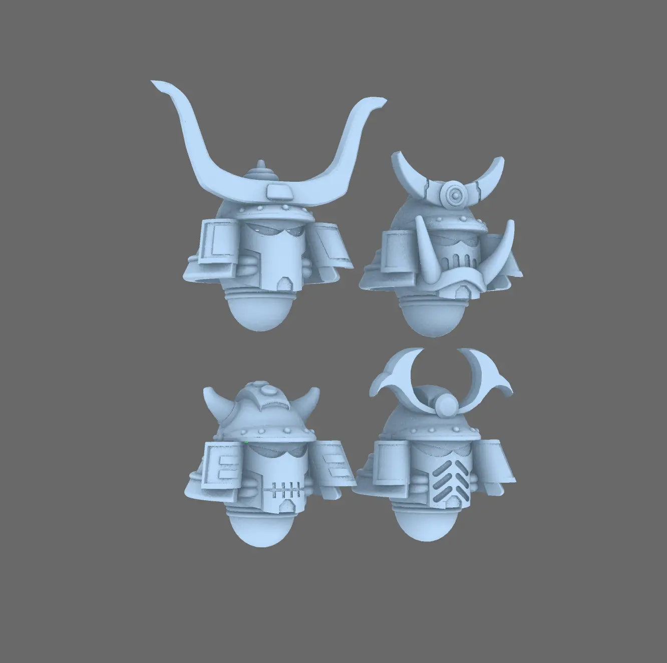 Cyber Samurai V10 Primus Samurai Helmets BW Terrain & Forge