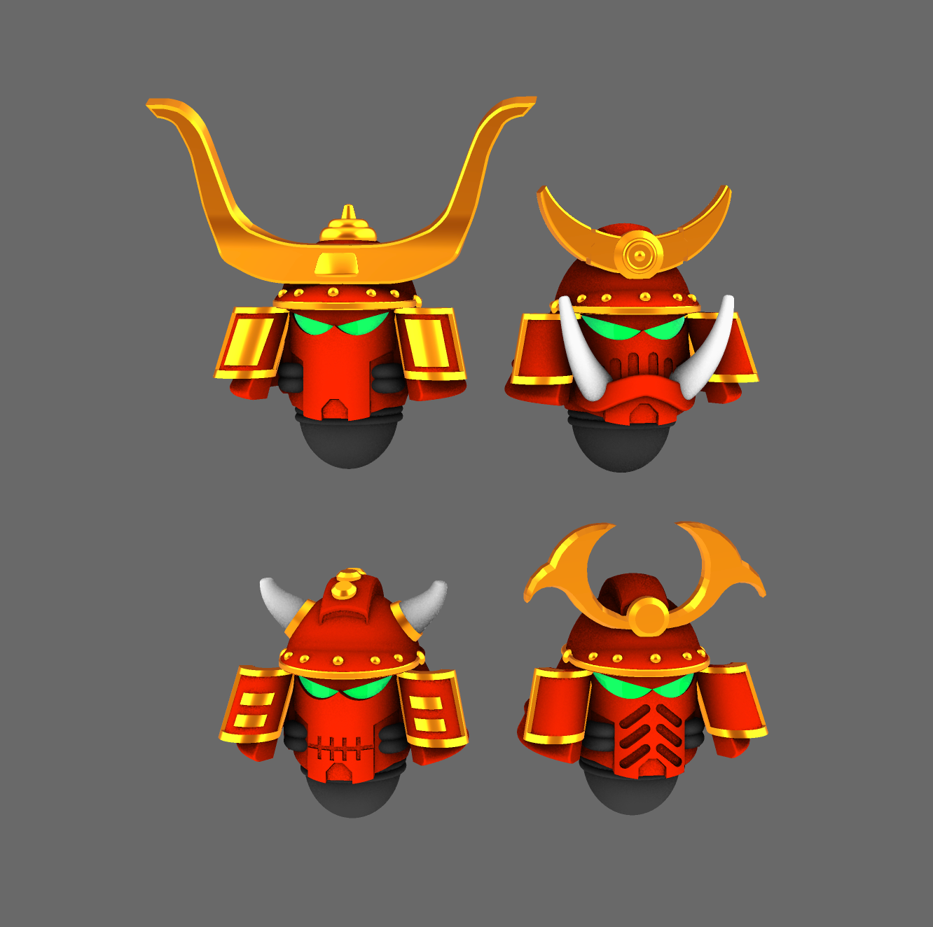 Cyber Samurai V10 Primus Samurai Helmets