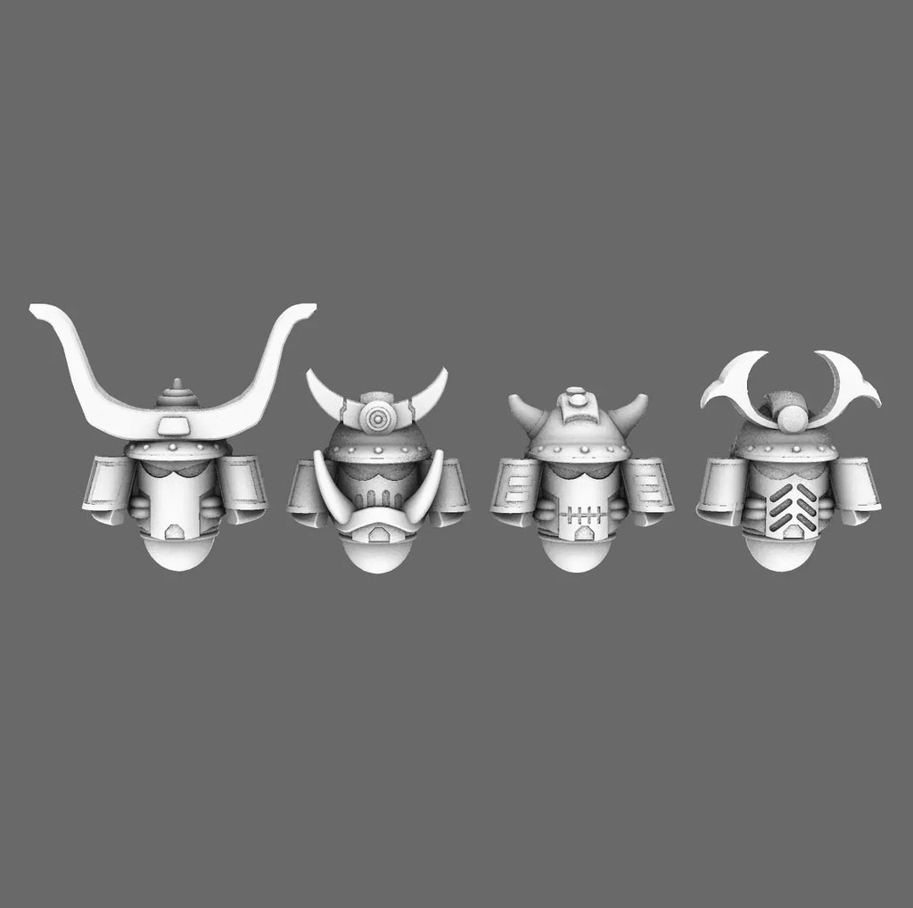 Cyber Samurai V10 Primus Samurai Helmets BW Terrain & Forge