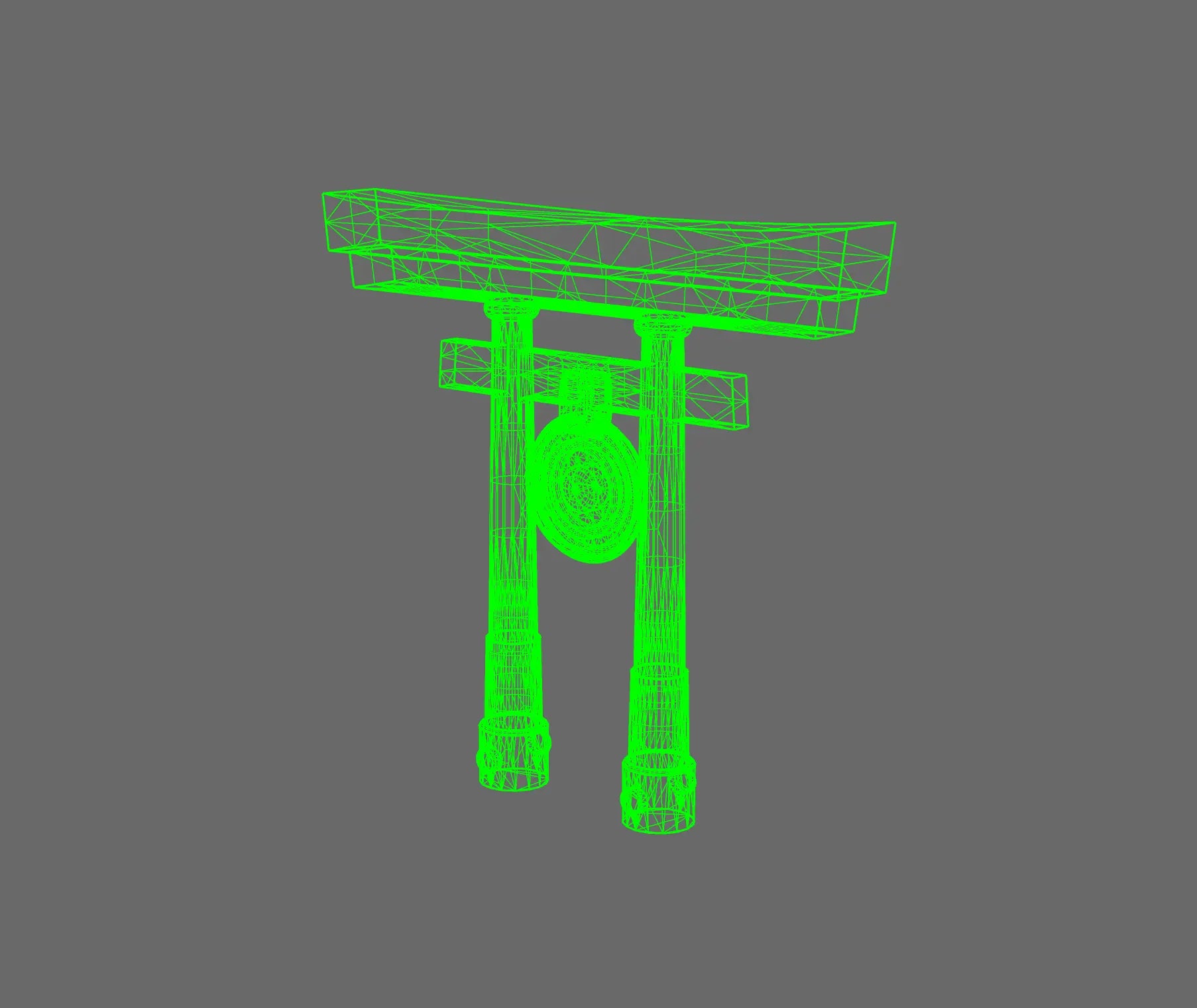 Cyber Samurai Back Pack Addon Shinto Arch B BW Terrain & Forge