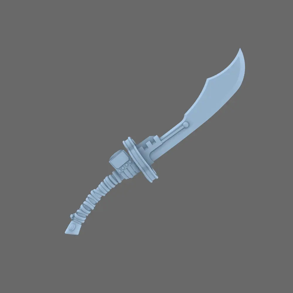 Space Mongols Guan Dao Energy Sword (RIGHT) BW Terrain & Forge