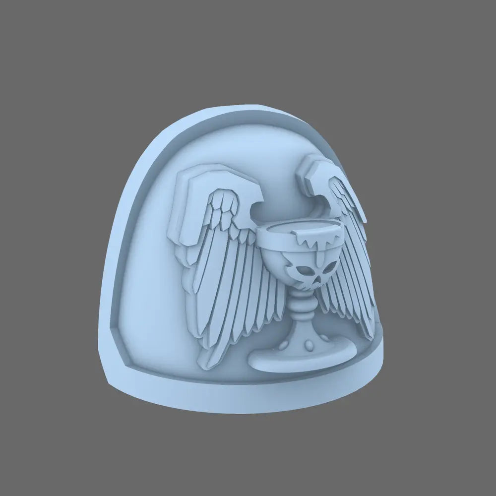 Angelic Sons V7 Rimmed Shoulder Pads X10 BW Terrain & Forge
