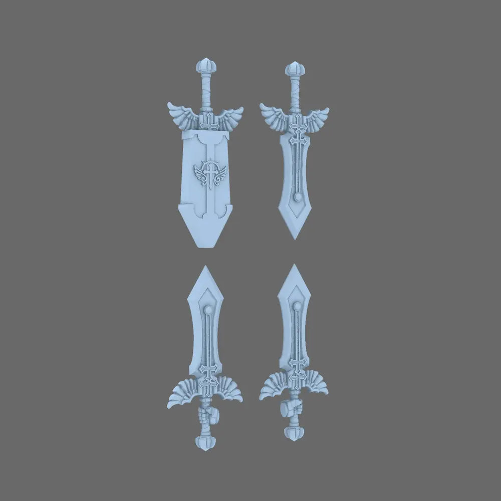 Arthurian Knights Electro Great Sword - Medieval Energy Weapon for 28mm Grim Dark Models - BW Terrain & Forge