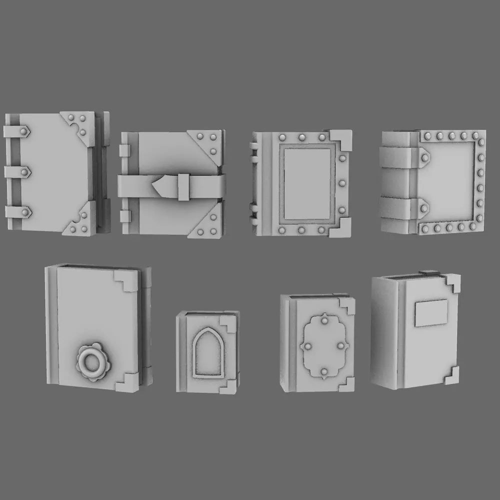 BWTF Scenics Closed Gothic Books - BW Terrain & Forge