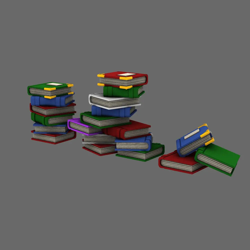 BWTF Scenics Stacked Books - BW Terrain & Forge