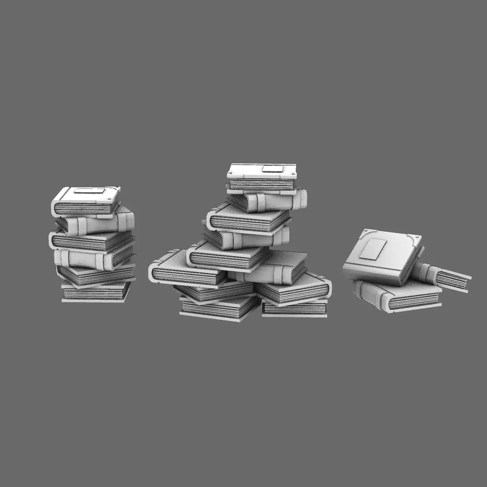 BWTF Scenics Stacked Books - BW Terrain & Forge
