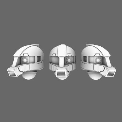 Clan Gunpla V10K Zaku I Helmets - BW Terrain & Forge