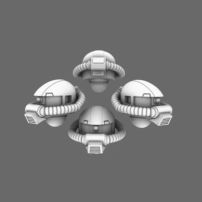 Clan Gunpla V10K Zaku II Helmets - BW Terrain & Forge