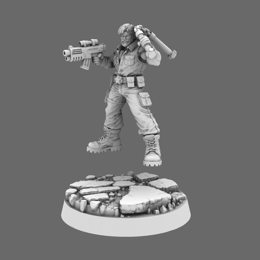 Colonial Troops Action Hero Chuck - BW Terrain & Forge