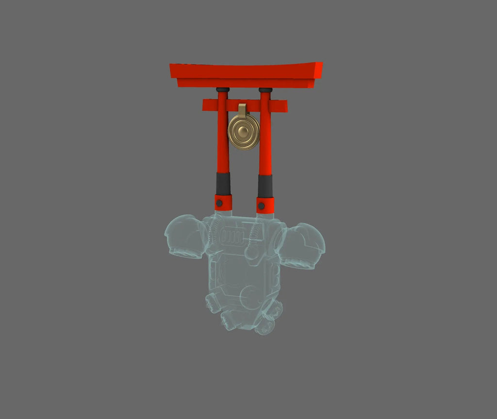 Cyber Samurai Shinto Arch Backpack Add-On Type B - view 2