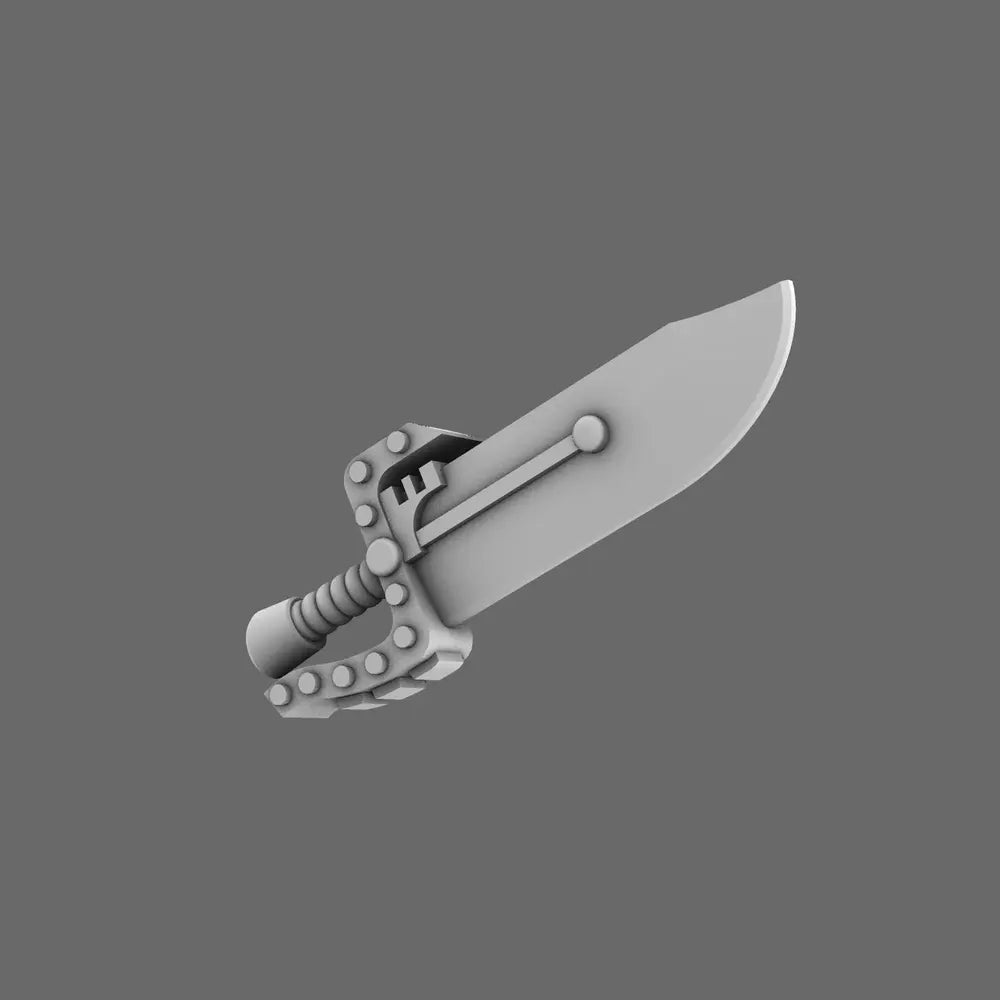 Cyber Samurai Butterfly Style Electro Sword NOHAND X 10 - BW Terrain & Forge