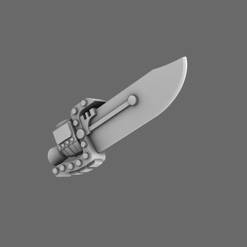 Cyber Samurai Butterfly Style Electro Sword RIGHT X 10 - BW Terrain & Forge