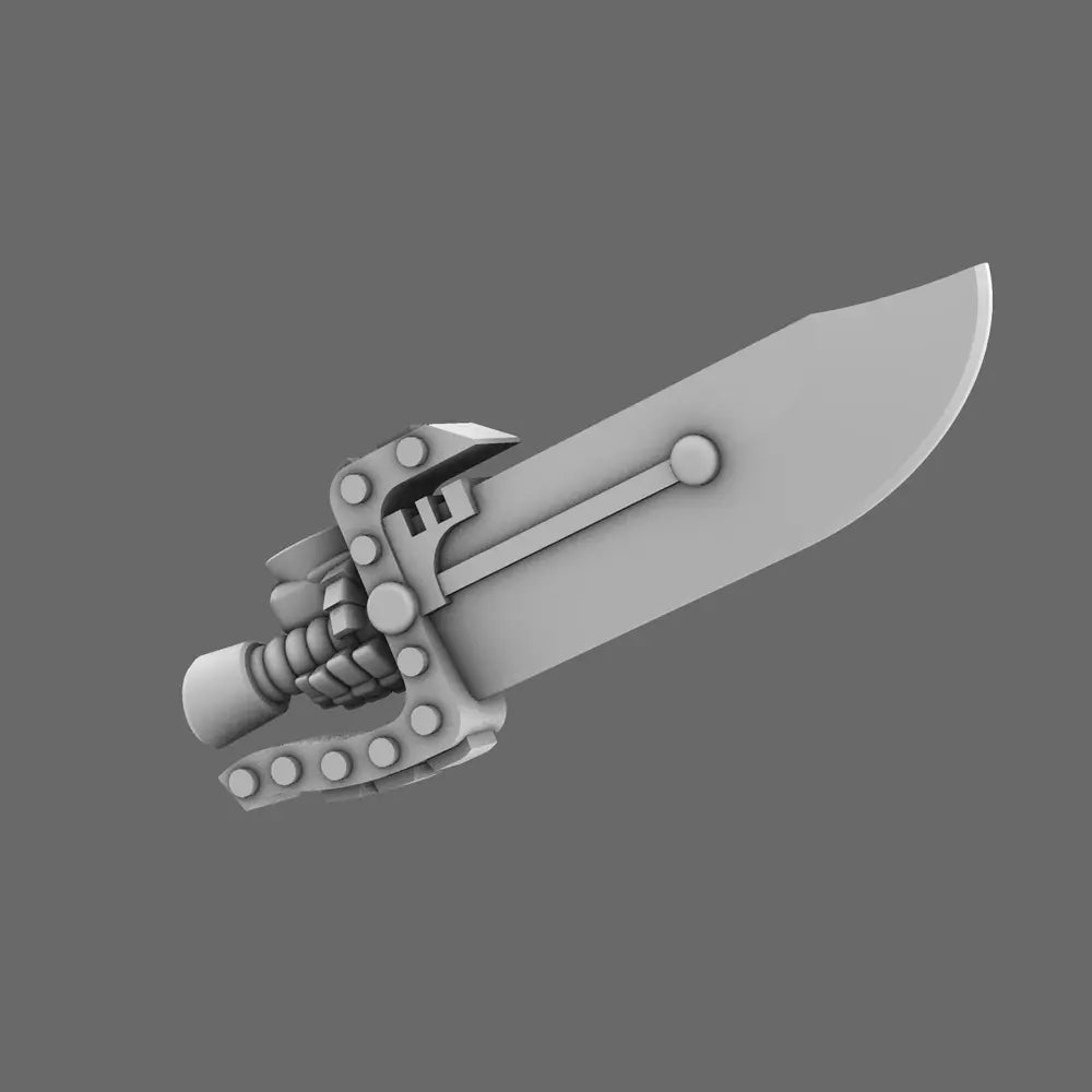 Cyber Samurai Butterfly Style Eletro Sword LEFT X 10 - BW Terrain & Forge