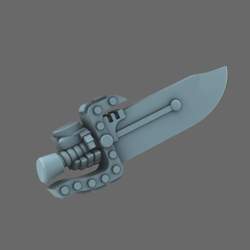Cyber Samurai Butterfly Style Eletro Sword LEFT X 10 - BW Terrain & Forge