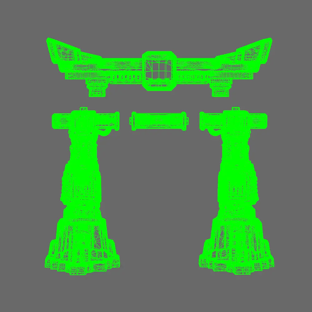 Cyber Samurai Neo Tokyo Arch - BW Terrain & Forge