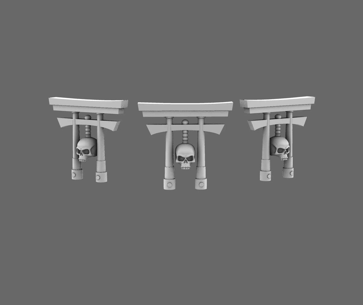 Cyber Samurai Shinto Arch Backpack Add-On Type D - BW Terrain & Forge