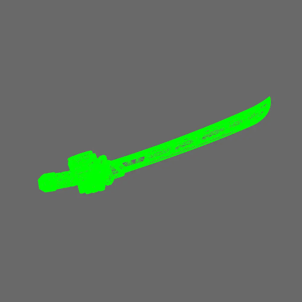 Cyber Samurai Techno Katana Type A LEFT X 10 - BW Terrain & Forge