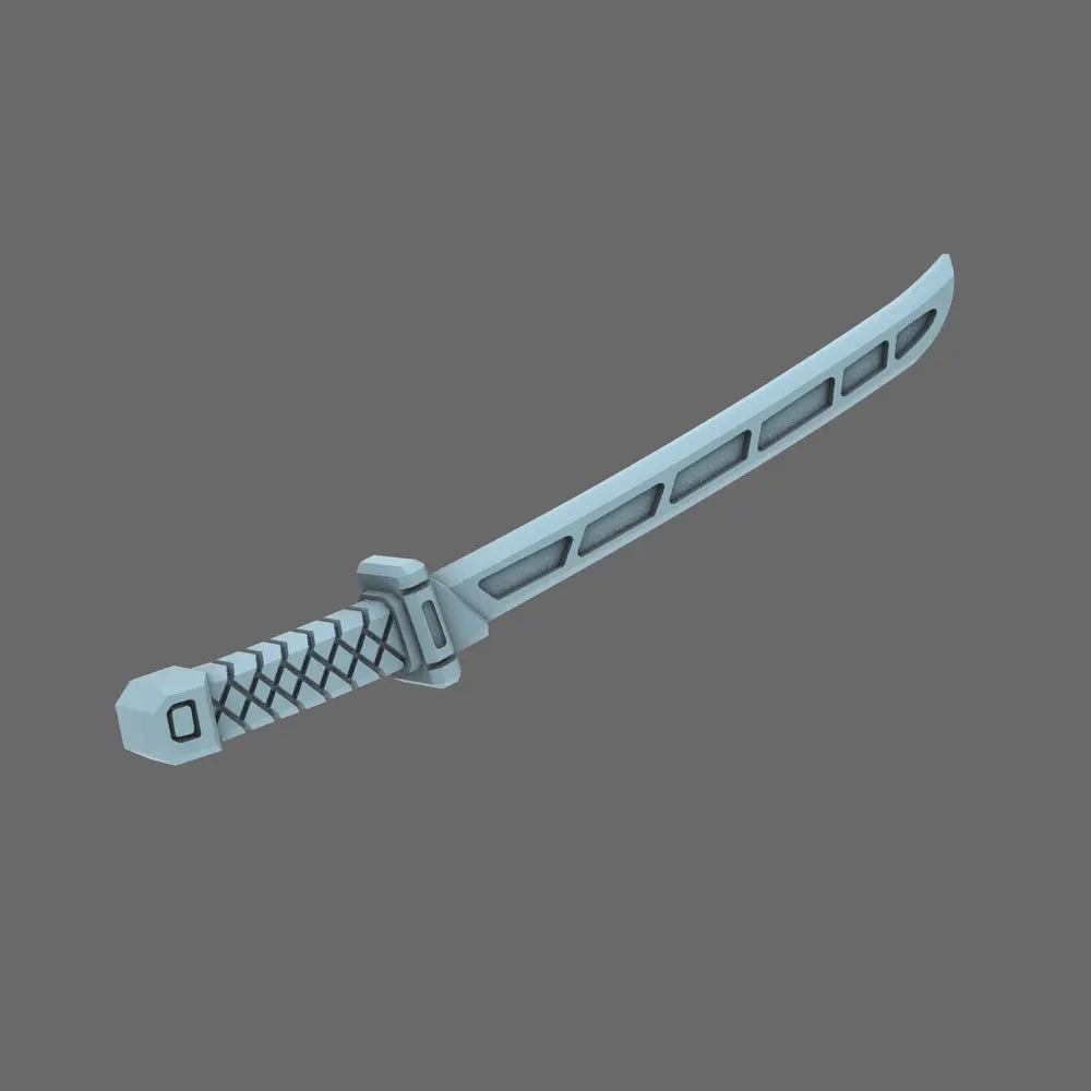 Cyber Samurai Techno Katana Type A NOHAND X 10 - BW Terrain & Forge