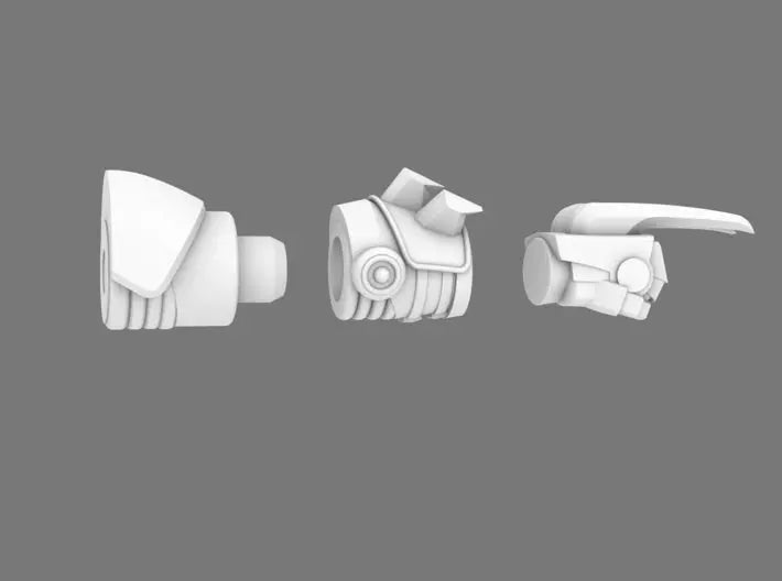 Cyber Samurai V10K Posable Arms with Steel Claws (Digital STL) - BW Terrain & Forge
