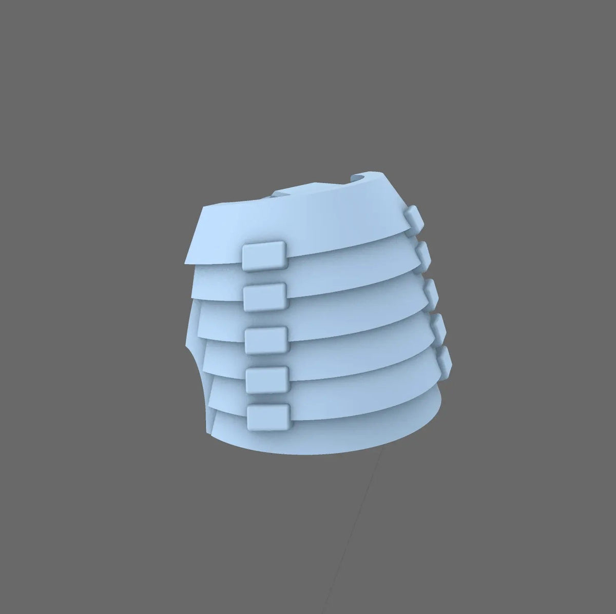Cyber Samurai V7 Bushi Shoulder Pads Type B - BW Terrain & Forge