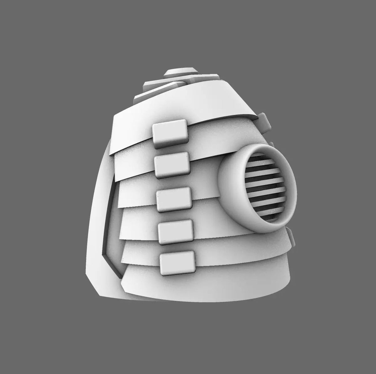 Cyber Samurai V7 Turbo Bushi Shoulder Pads - BW Terrain & Forge