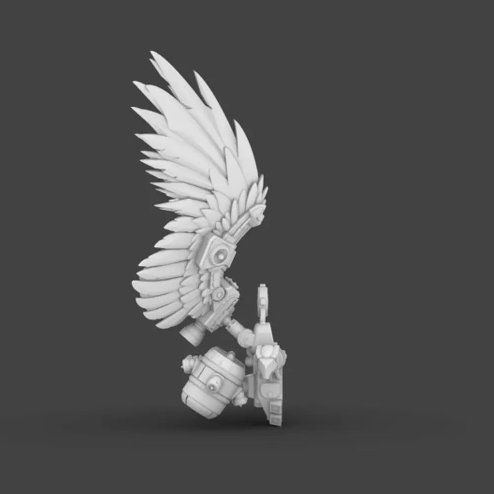 Space Knights V7 Imperial Eagle Winged Jetpack BW Terrain & Forge
