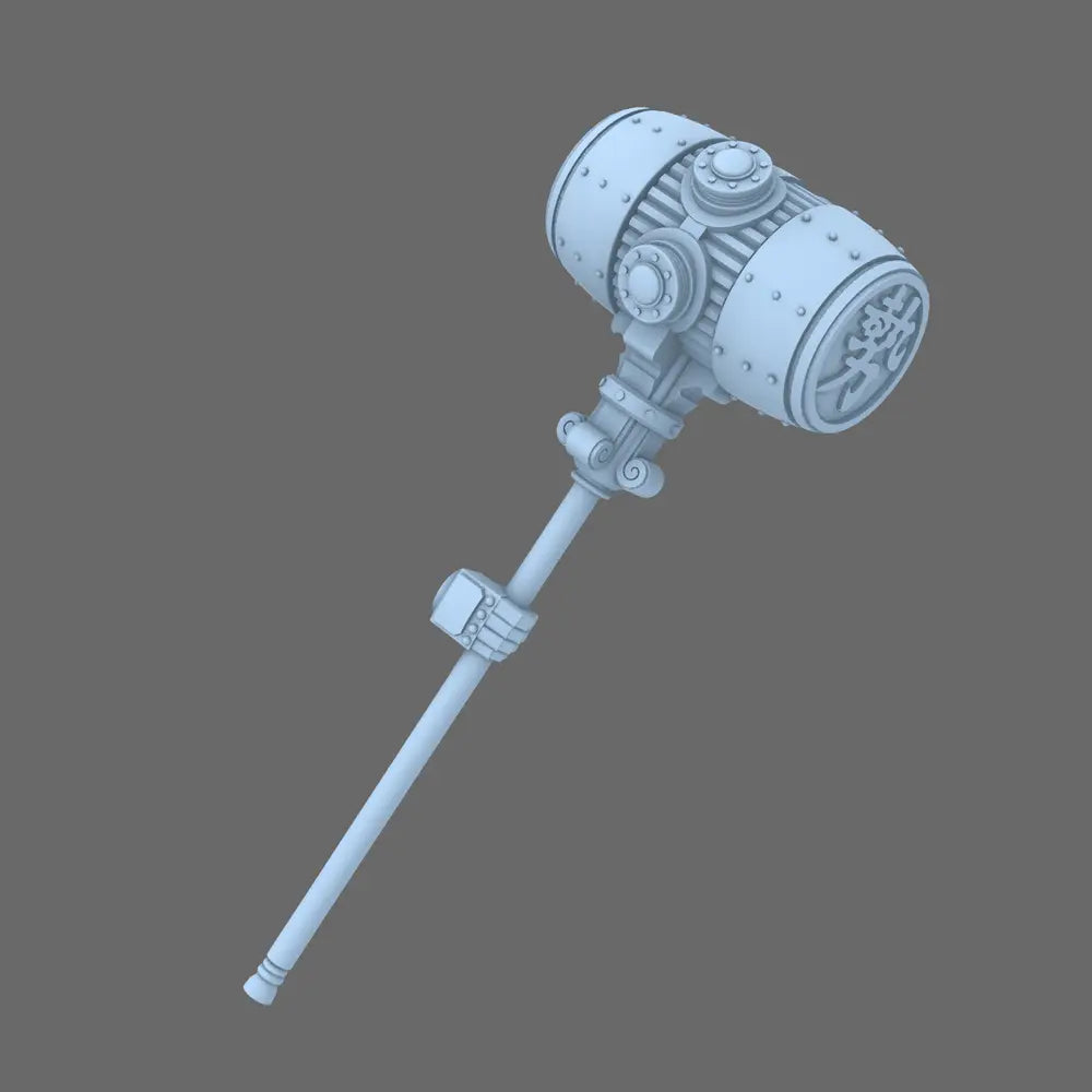 Cyber Samurai Power Warhammer Right Hand BW Terrain & Forge