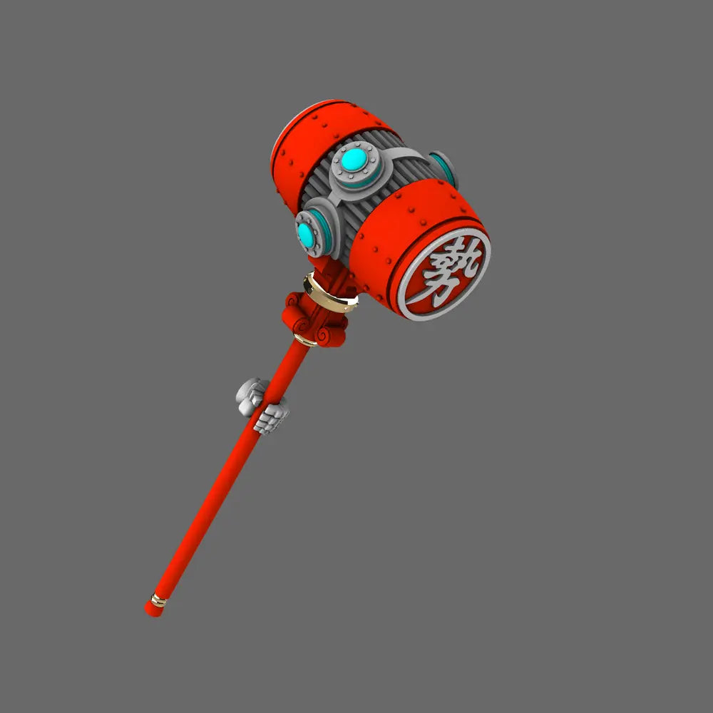 Cyber Samurai Power Warhammer Left Hand BW Terrain & Forge