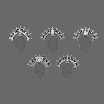 Dragon Knights Dragon Scale Crests x10 - view 1