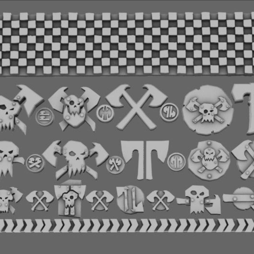 Space Orcs Hatchet Orcs Clan Symbols