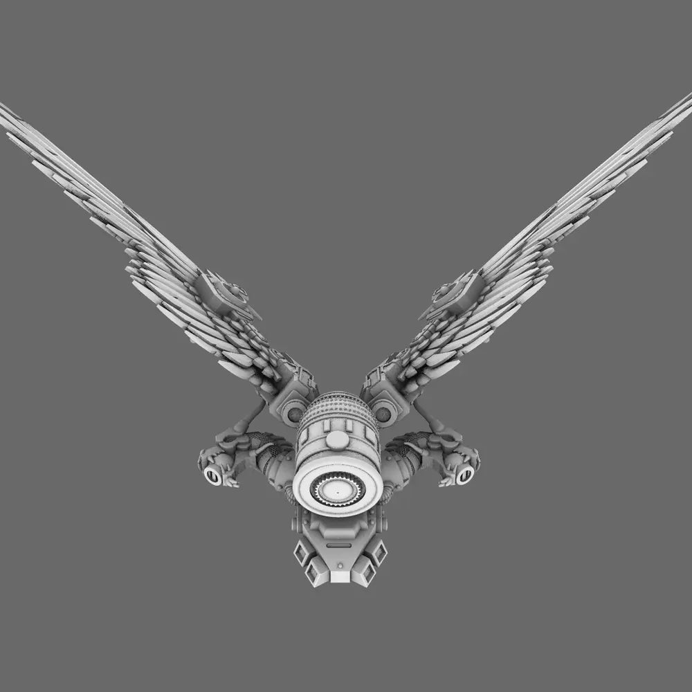 Cyber Samurai Dragon King Jetpack BW Terrain & Forge