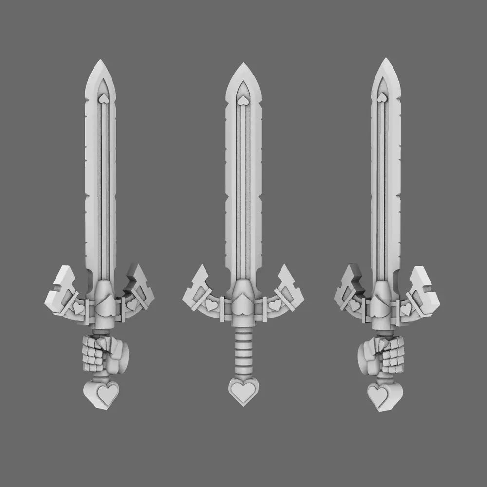 Pride Marines Power Sword X10 - 28mm Elite Warrior Weapons Pack - BW Terrain & Forge