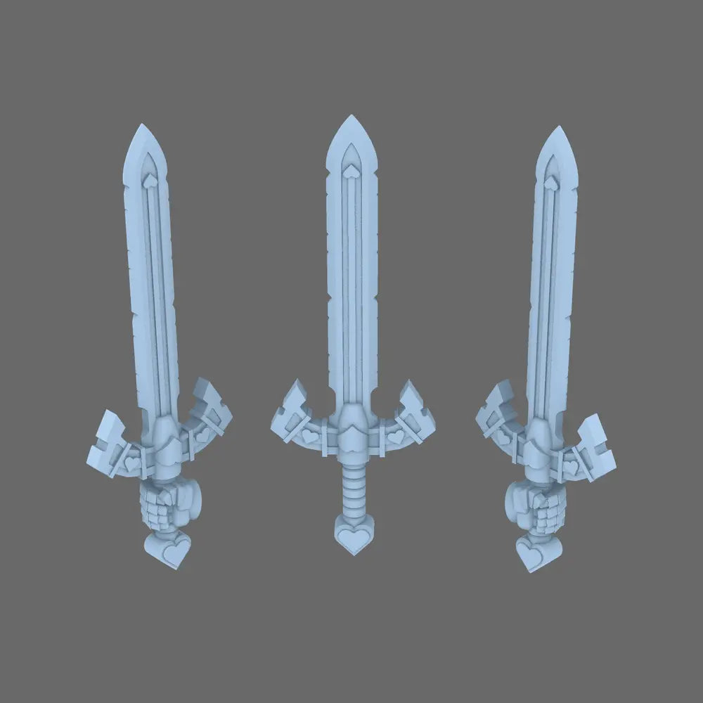 Pride Marines Power Sword X10 - 28mm Elite Warrior Weapons Pack - BW Terrain & Forge