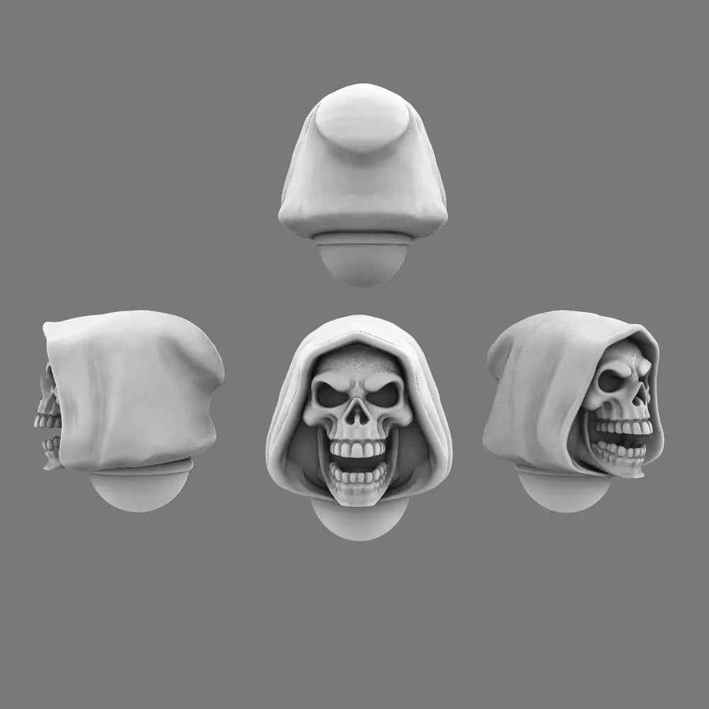 Pumpkin Lords Grim Reaper V10K Heads X 10 - BW Terrain & Forge