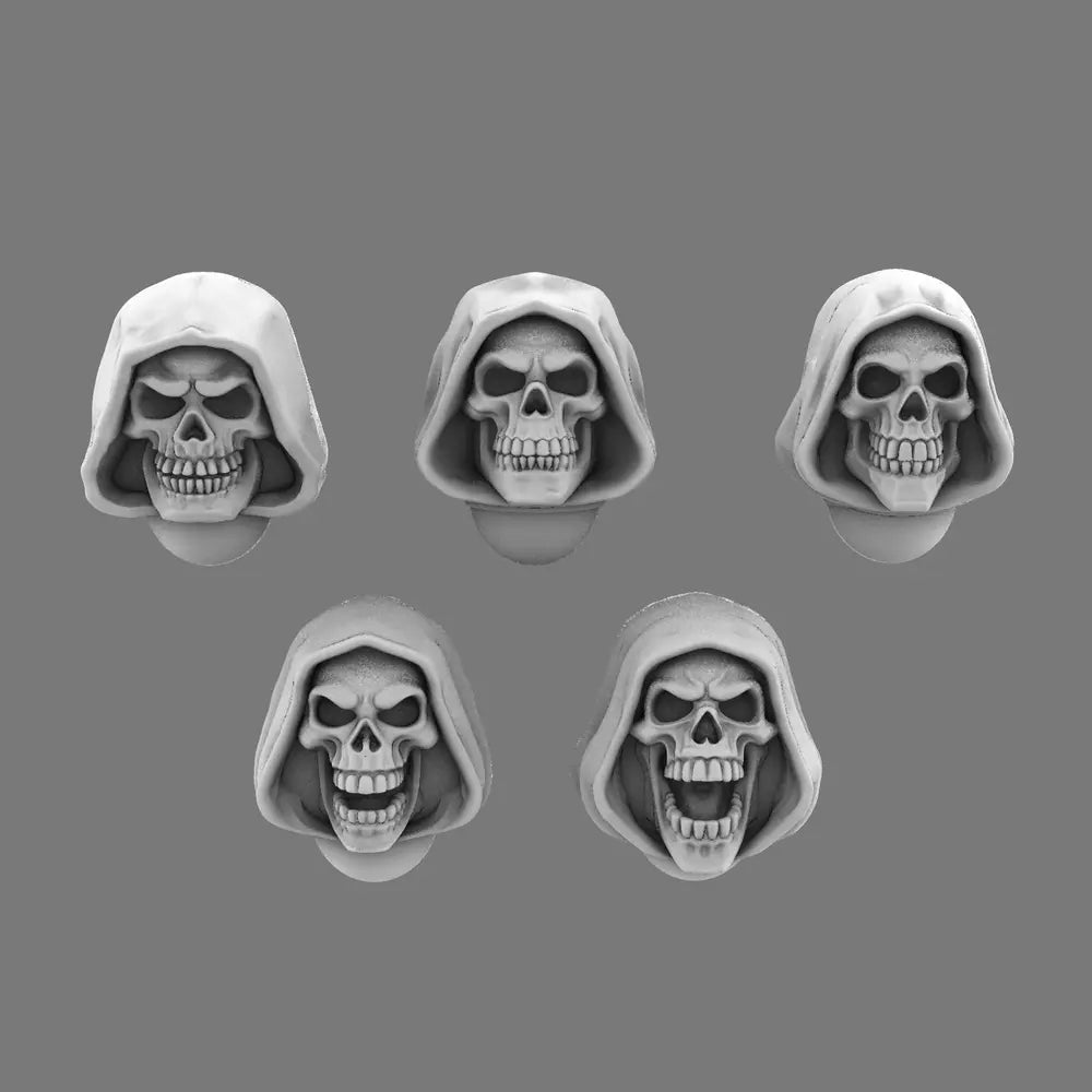 Pumpkin Lords Grim Reaper V10K Heads X 10 - BW Terrain & Forge