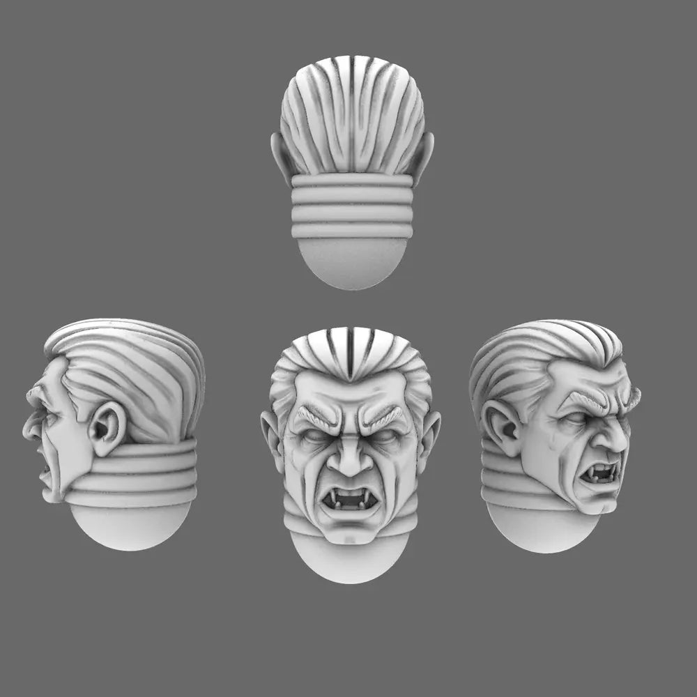 Pumpkin Lords V10K Monster Squad Heads x5 - BW Terrain & Forge
