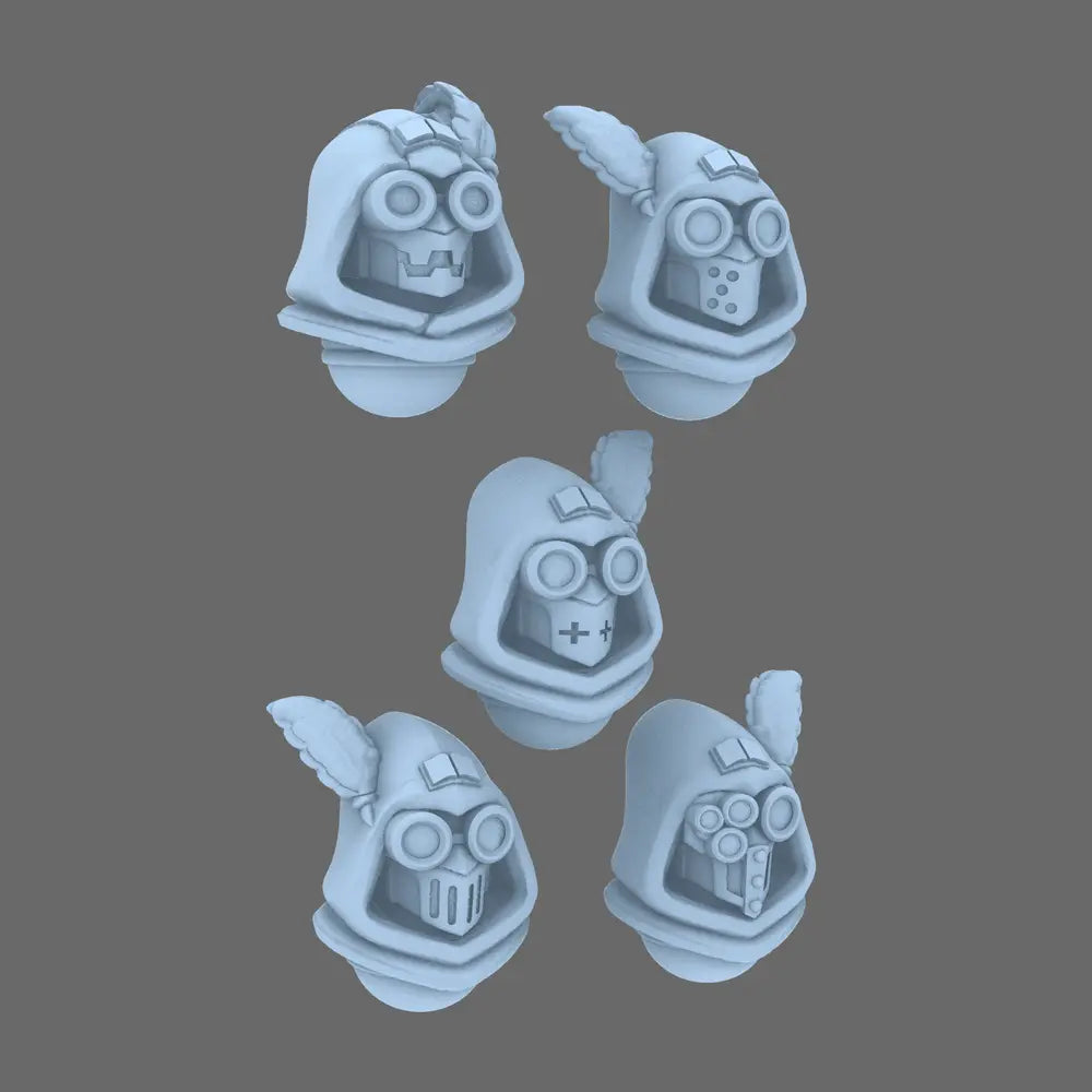 Sacred Scrolls V10 Library Guardian Helmets - BW Terrain & Forge