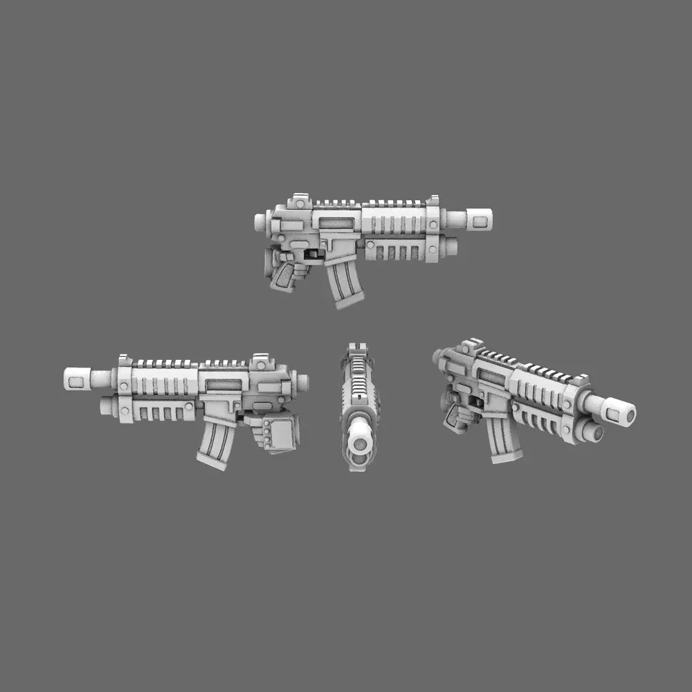 Space Knights AR Style Combat Rifle LEFT X 10 - BW Terrain & Forge